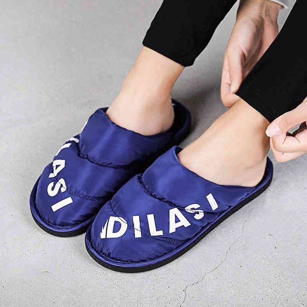 

slippers lovers indoor warm plush soft bottom women men home bedroom winter shoes woman floor slides, Black