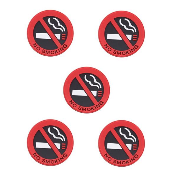 

wall stickers 5pcs/pack no smoking warning sign sticker home car office outdoor logo decal