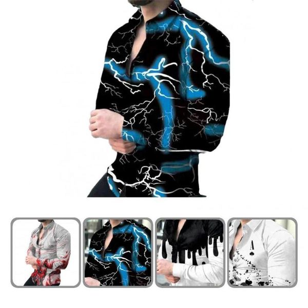 

men's casual shirts all match trendy cardigan male skin-friendly autumn shirt buttons for clubs, White;black