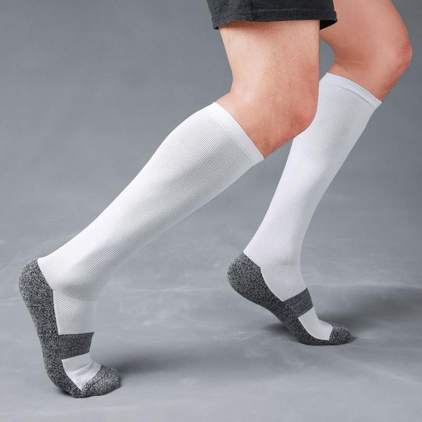 Спортивные носки Профессиональный футбол с высоким коленом велосипедный велосипед Длинные чулки, не скользящие бейсбольные футбольные носки для взрослых детей
