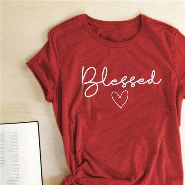 

blessed heart women t shirts printing summer clothes vogue shirt harajuku graphic tee casual short sleeve for, White