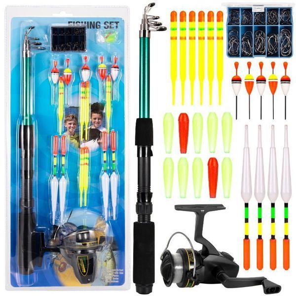 

boat fishing rods rod and reel combo 127pcs tackle set pole with spinning float hooks accessories