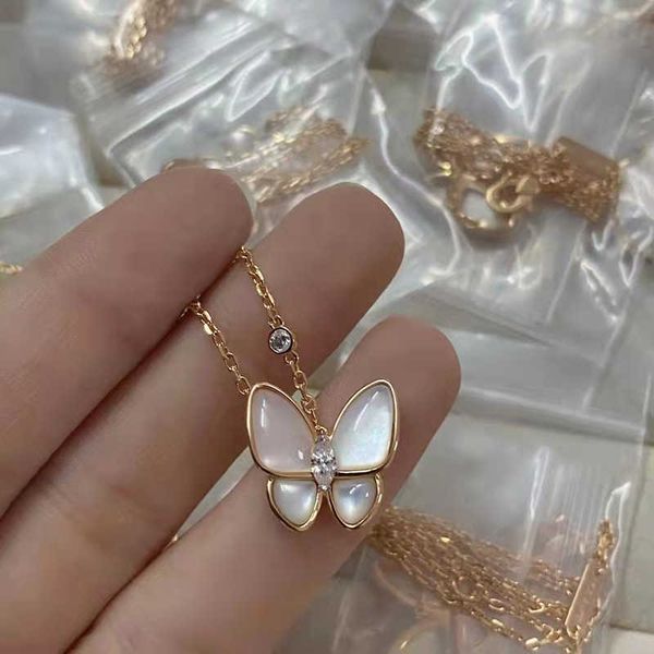 

women's butterfly necklace, luxury jewelry, original design, holiday gift, Silver