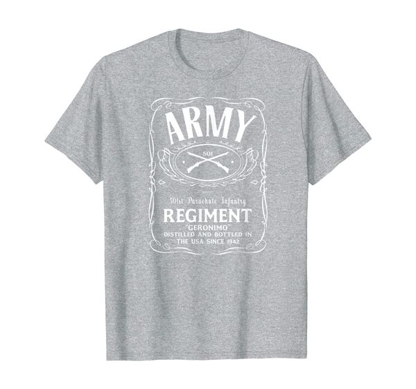 

501st parachute infantry regiment t-shirt, White;black