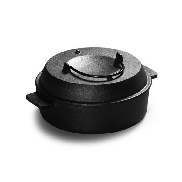 

22cm cast iron roasted sweet potato pot corn seafood fit for 1-2people pans