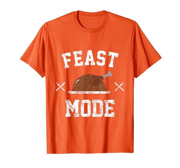 

feast mode funny thanksgiving day t-shirt, White;black