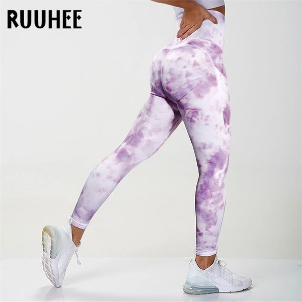 

ruuhee tie dye tight sports women fitness with pocket yoga pants stretch workout patchwork slim gym leggings, Black;white