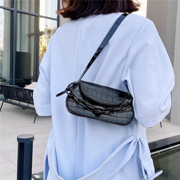 

evening bags fashion small stone pattern leather tote 2021 cute shoulder women unerarm purses and handbags luxury designer sac a mian