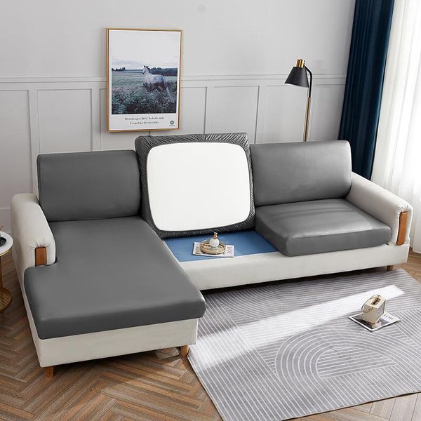 

cushion/decorative pillow waterproof sofa cushion cover faux leather oil proof seat protector pu l-shaped