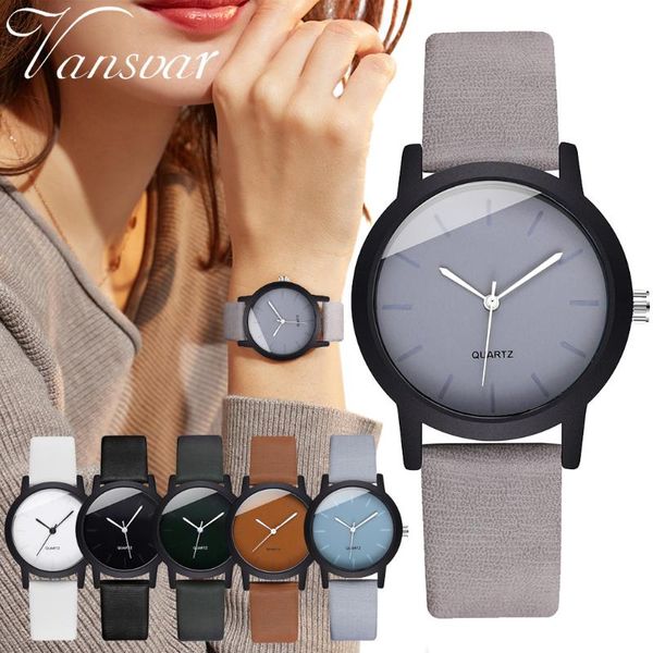 

wristwatches simple women watches ladies casual quartz wrist watch multicolor leather strap female retroclock, Slivery;brown
