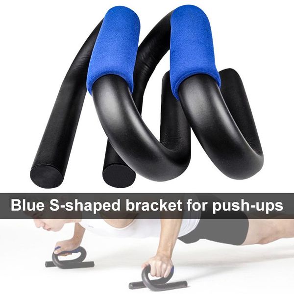 

push-ups stands 1 pair s-shaped push-up bracket with non-slip foam handle muscle building chest expander dx88