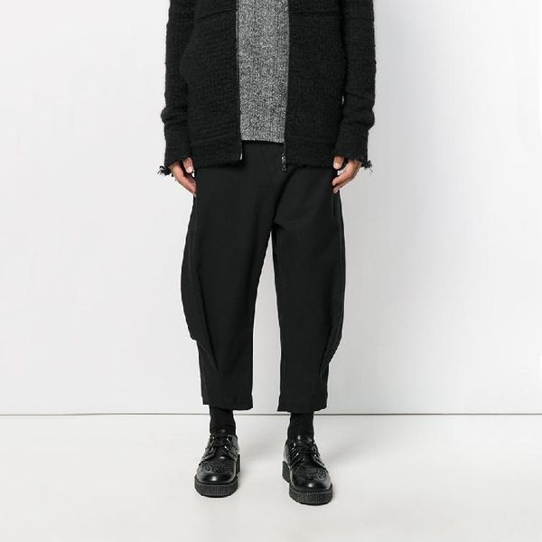 

homemade 2021 men's casual pants harem irregular. s-6xl, Black