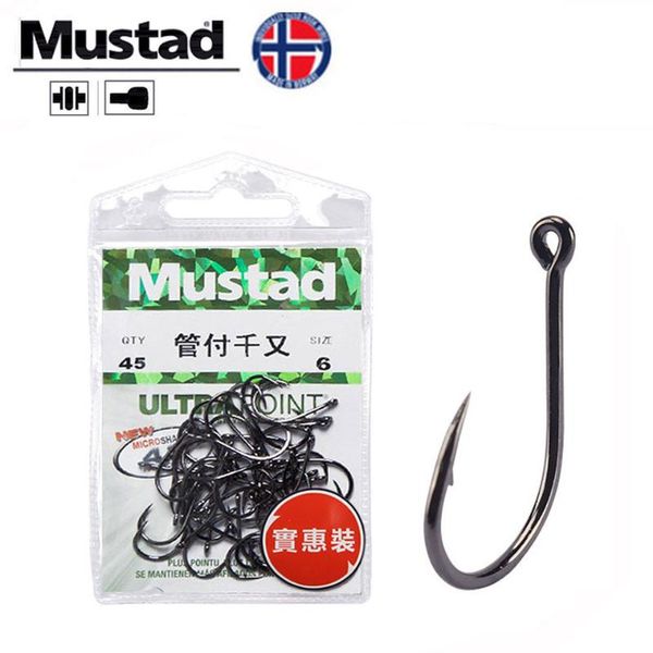 

fishing hooks original mustad hook barbed 2#-10# jigging with holes