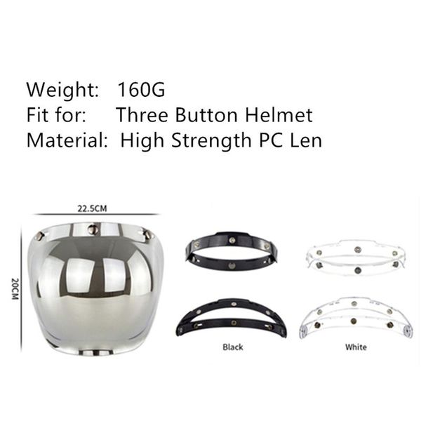 

motorcycle helmets open face helmet visor s bubble capacete lens accessories