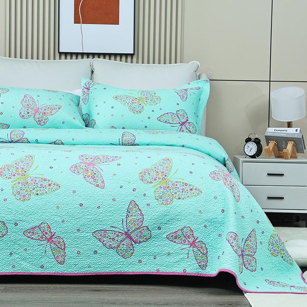 

comforters & sets chausub cotton bedspread on the bed quilt set 3pcs quality cover pillowcase queen size coverlet quilted blanket for
