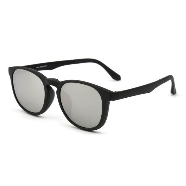 

sunglasses round polarized clip on for women 8203, White;black