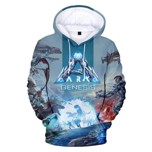 

men's hoodies & sweatshirts ark genesis season pass children men/women anime kids clothes cartoon pullover casual, Black