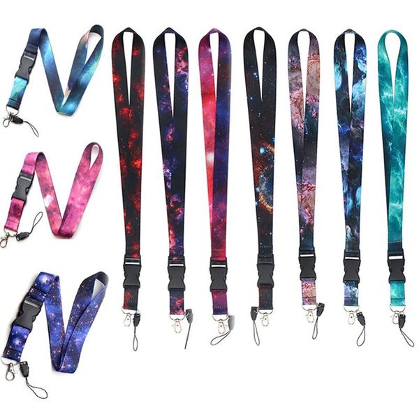 

cell phone straps & charms galaxy nebula keychain colorful universe planet hang rope mobile
