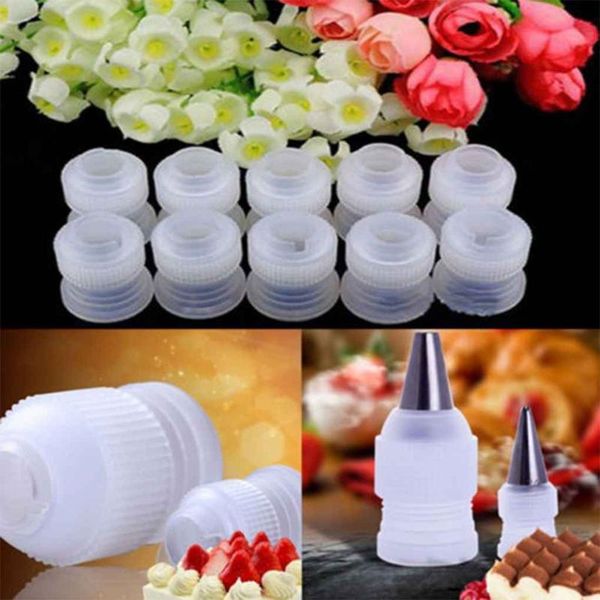 

small adapter icing pipe nozzle 10 cake flower pastry decoration tool cream dessert baking & tools