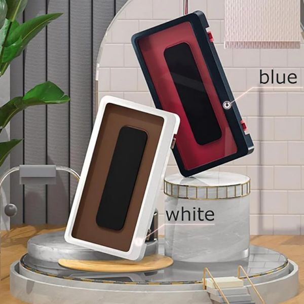 

universal stand for mobile phones under 6.8 inch, punch-wall mounted phone case kitchen bathroom waterproof shelf holder cell mounts &