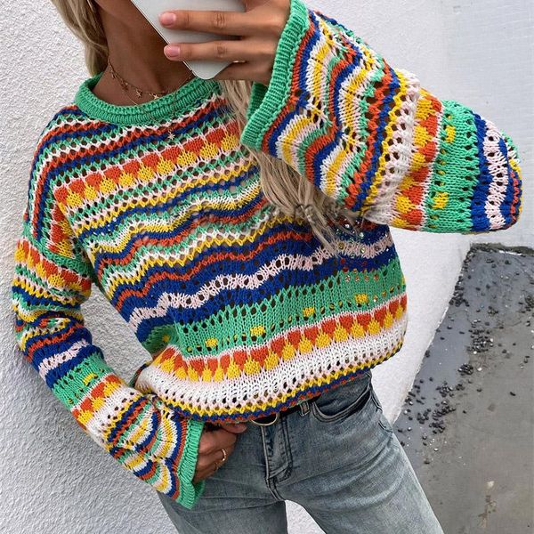 

women's sweaters 2021 autumn winter long sleeve pullover women knitted o neck vintage fashion green casual jacquard sweater sexy, White;black
