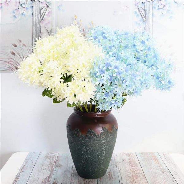 

head artificial hydrangea wreath single branch fack flower wedding pography home decoration simulition silk decorative flowers & wreaths
