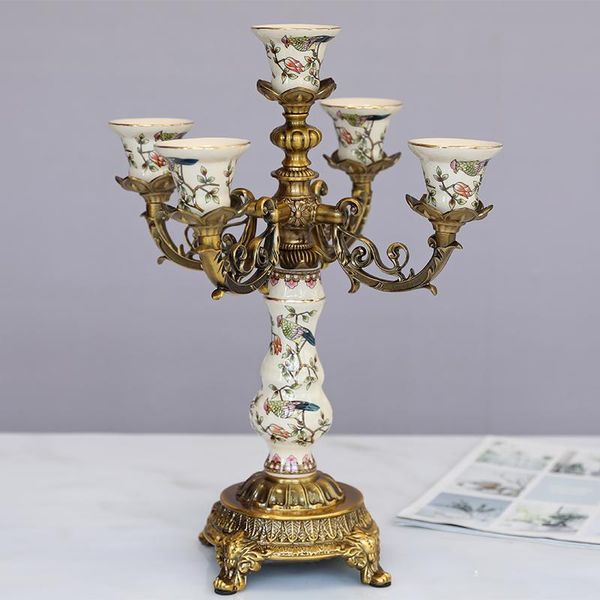 

candle holders vintage decor ceramic luxury european style modern table decoration bougeoir bn50ch