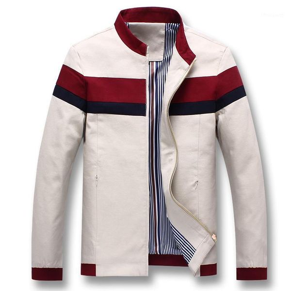 

men's jackets spring patchwork jacket leisure fashion slim fit zipper, Black;brown