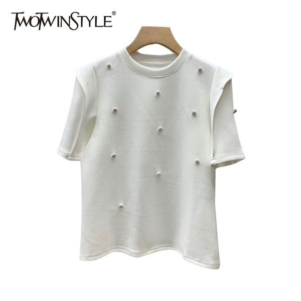 

patchwork diamond t shirt for women o neck short sleeve casual joker female fashion clothing summer 210524, White