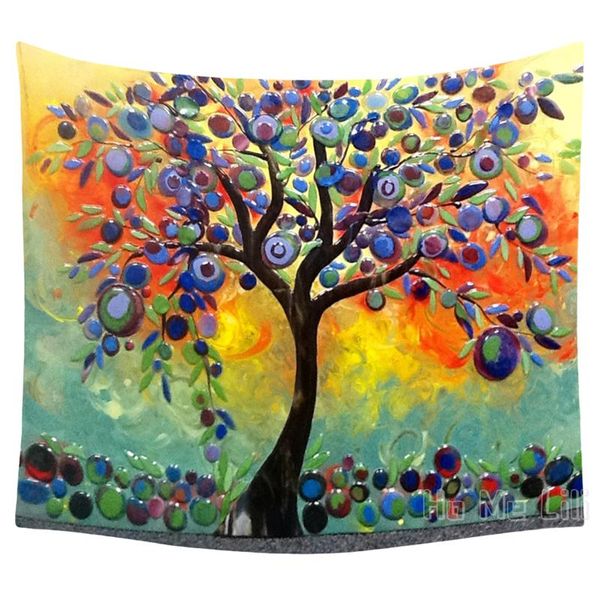 

tapestries color of the tree design wall hanging home decoration
