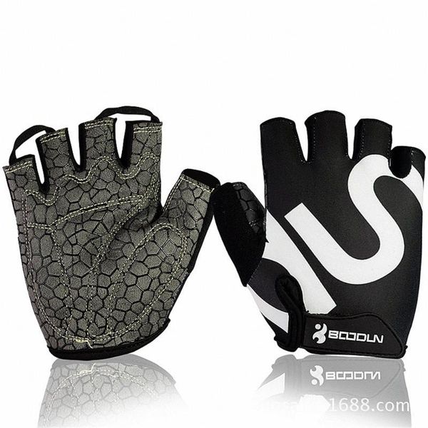 

pairs hand non-slip sport gloves bodybuilding crissfit cycling, Black