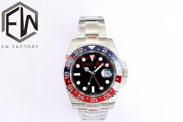 

ew factory wristwatches size 40 mm126710 904 steel ceramic bezel sapphire glass 3186 movement automatic mechanical mens watch watches, Slivery;brown