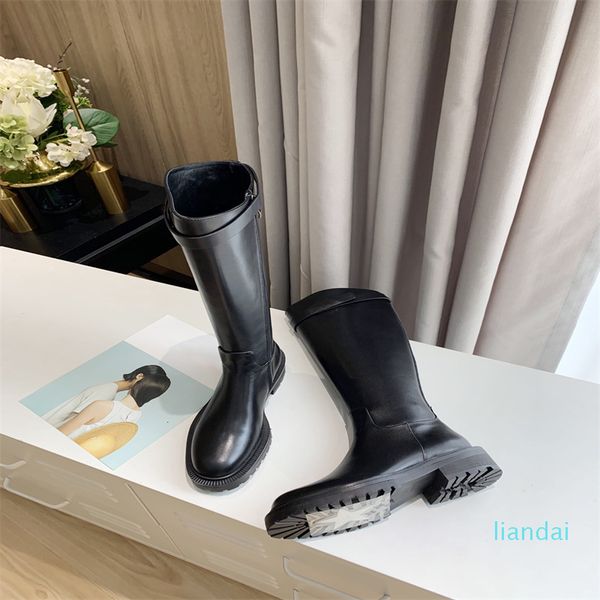 

classics casual street design womens cowboy boots genuine leather fashion luxury designer trendy women boot fall and winter popu, Black