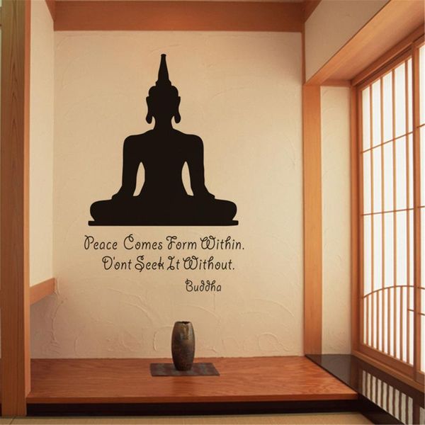 

wall stickers 2021 buddha image bedroom living room home decoration sticker for kids rooms wallpaper