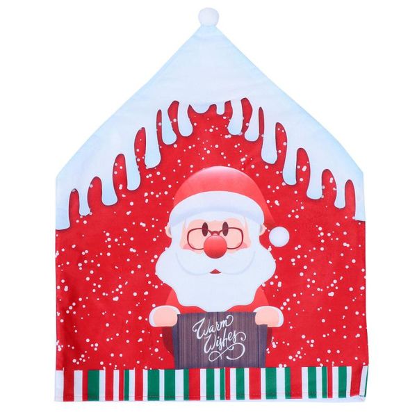 

1pc chair cover christmas backseat pattern decorative back covers