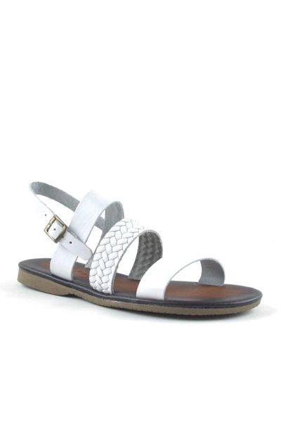 

sandals genuine leather white women 's basement, Black