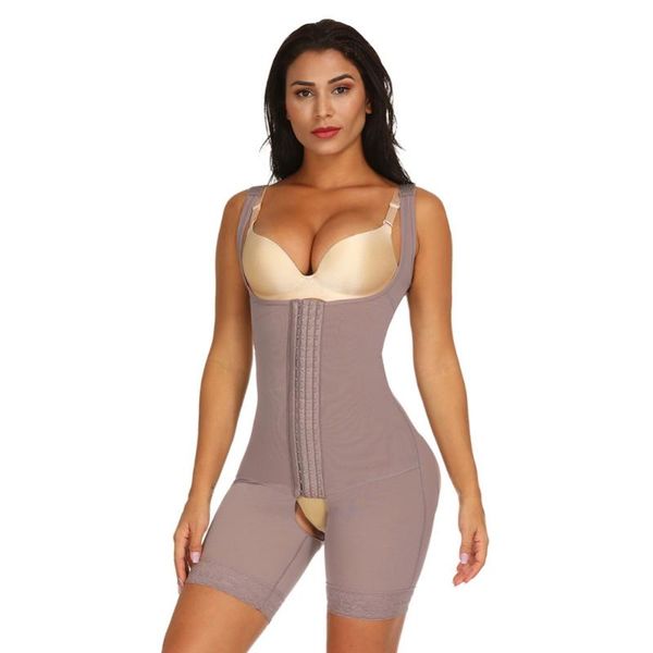 

full body shaper colombie restaurer taille formateur corset minceur sous-vÃªtements aprÃ¨s liposuccion women's shapers, Black;white