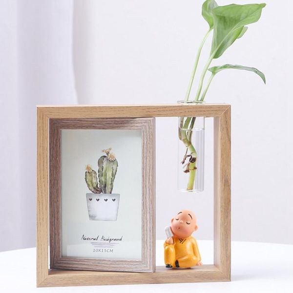 

frames po frame creative nordic set-up double-sided rotating wooden with light pig