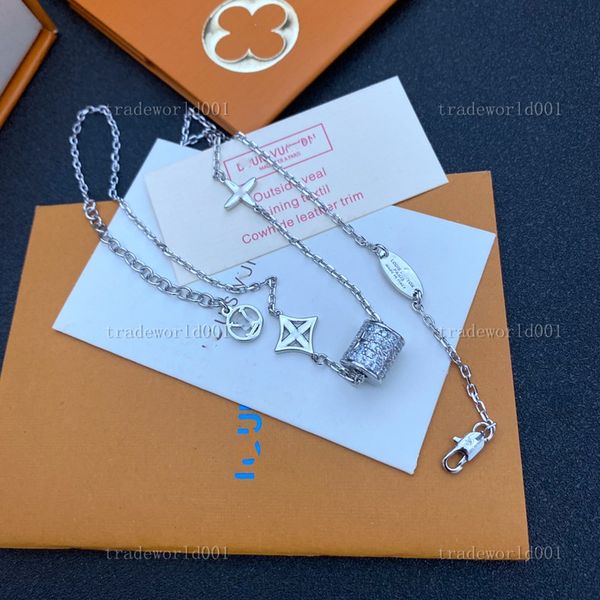 

luxury diamond pearl c gold necklace fashion designer jewelry pendant necklaces 11 styles quality, Silver