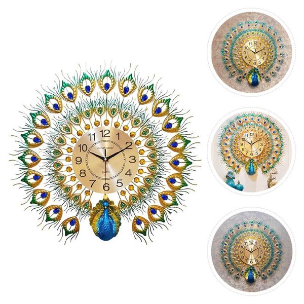 

1pc wall hanging clock luxury 3d shape for office battery clocks