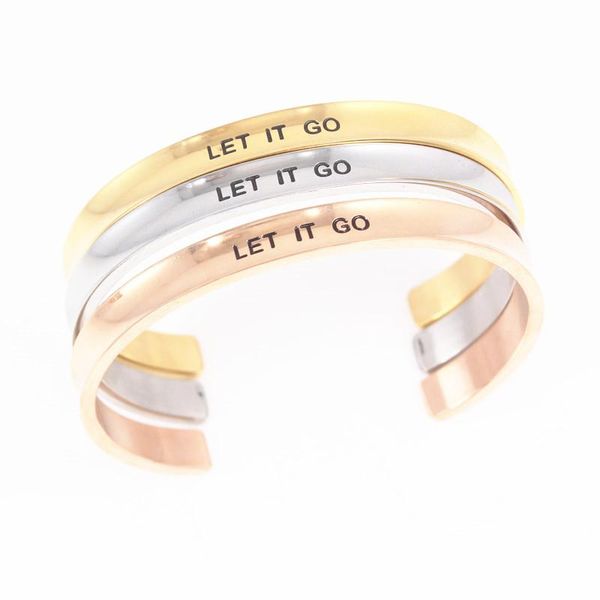 

3pcs/lot mix color 316l stainless steel bangle inspirational cuff bangles mantra bracelet for christmas gift, drop, Black