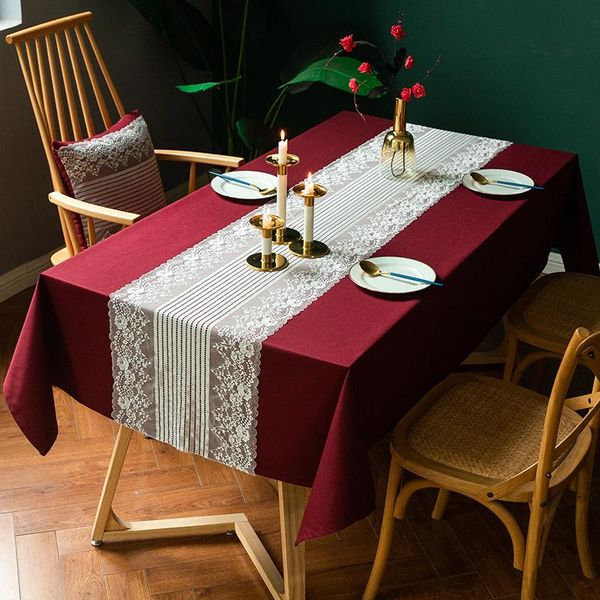 

lace anti-stain tablecloth for table track on the cloths rectangular party decoration home and kitchen cloth