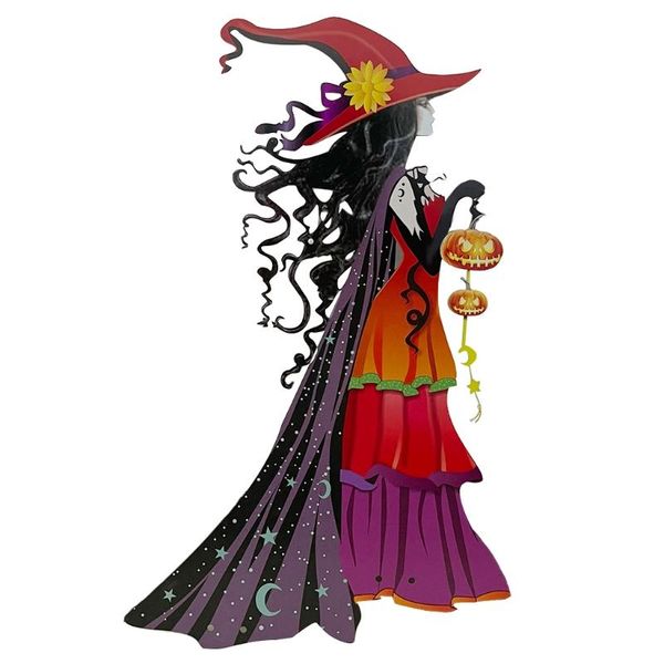 

party decoration 10-15 inch fashion halloween witch toys ornaments standing witches haunted house props decor gift kids t3ea