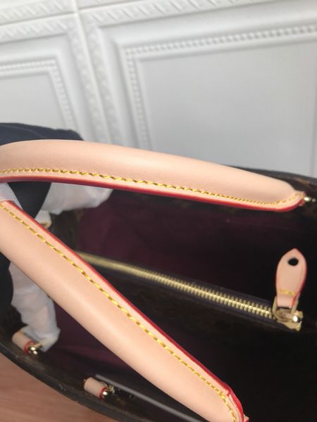 

m41056 original fashion leather handbags purses lockme day bag women tote brand classic style genuine canvas shoulder bags