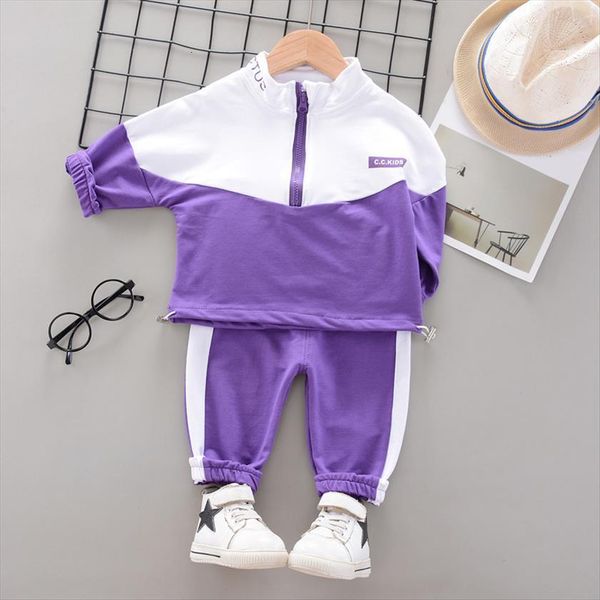 

spring boys suits childrens long sleeved hooded sweatershirt trousers clothes kids tracksuit autumn outwear set, White