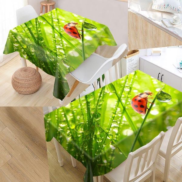 

table cloth ladybugs custom rectangular oxford print waterproof oilproof square cover wedding party tablecloth