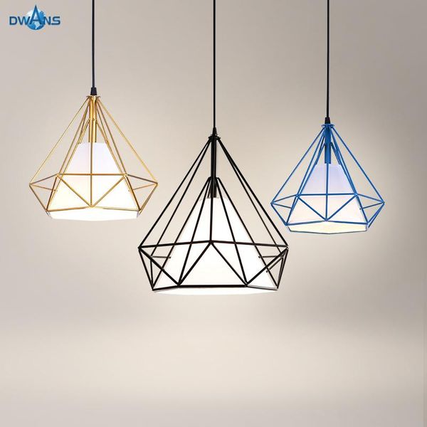 

three heads nordic restaurant modern simple subulate retro bar creative loft pendant lamps
