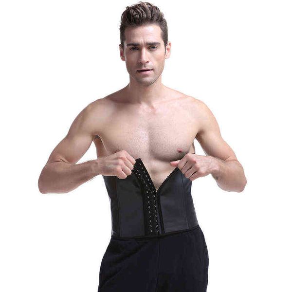 

waist tummy shaper men's smooth rubber corset waist sealed latex body shaping cloth sports fitns belt abdominal band