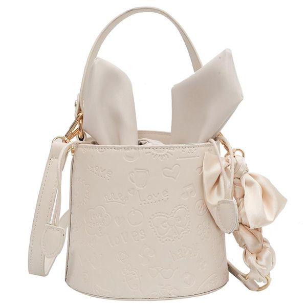 

evening bags printed bucket bag pearl tote 2021 high-quality pu leather women's designer handbag chain shoulder messenger