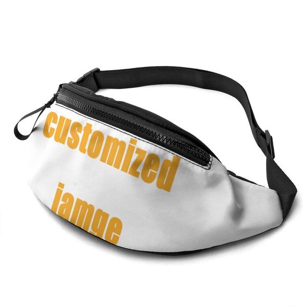 

customized printed waist bags women pack female belt bag waist packs chest phone bags custom bolsa dropshipping